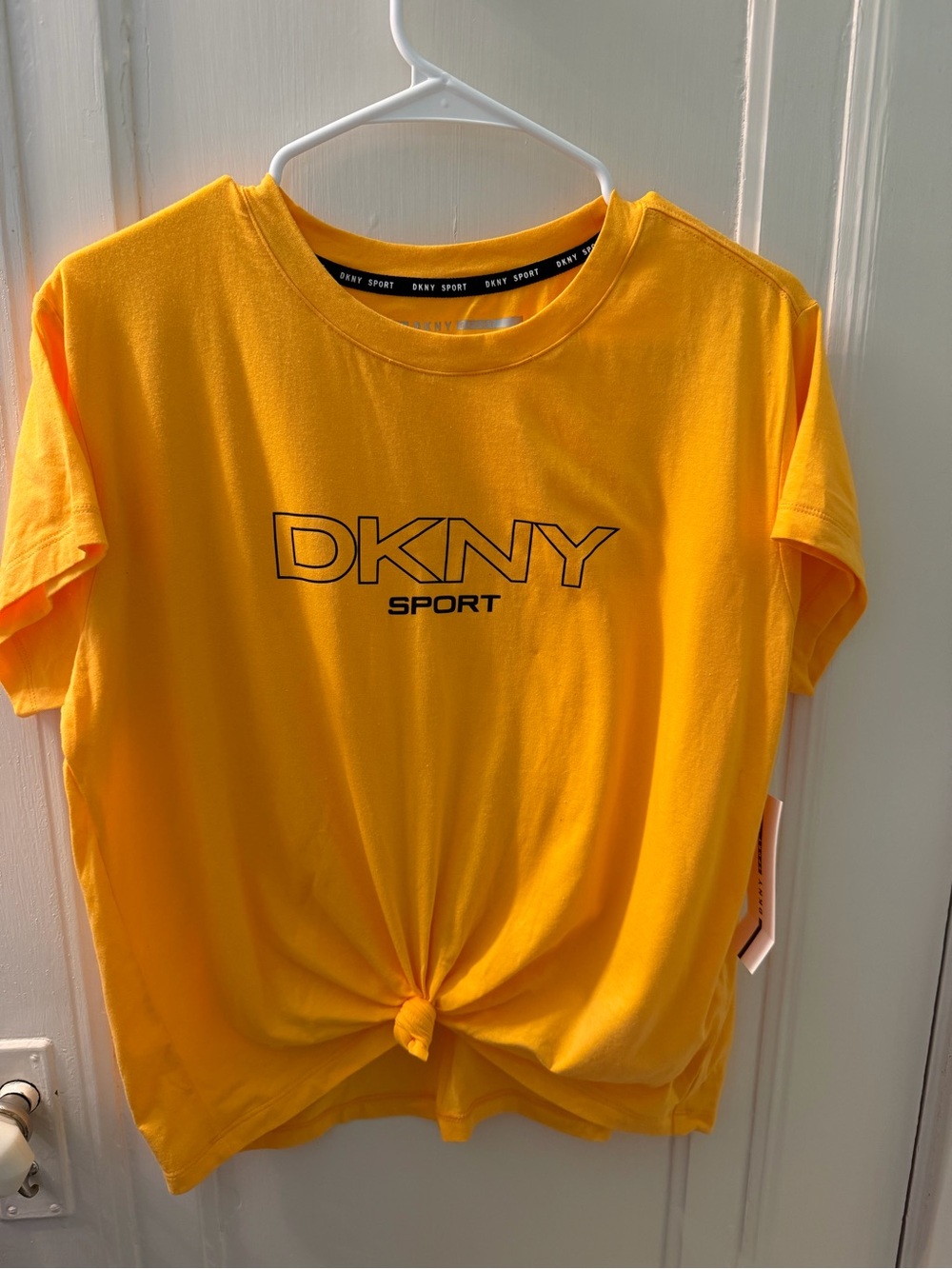 DKNY Sport Marigold Knot Front Tee